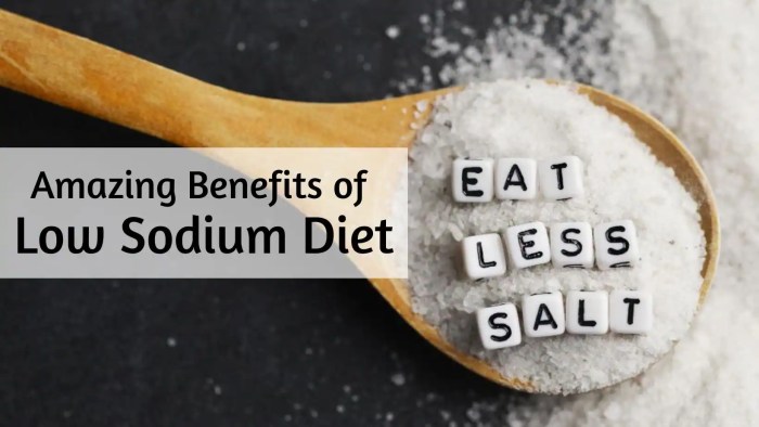 Benefits of a low-sodium diet for blood pressure control